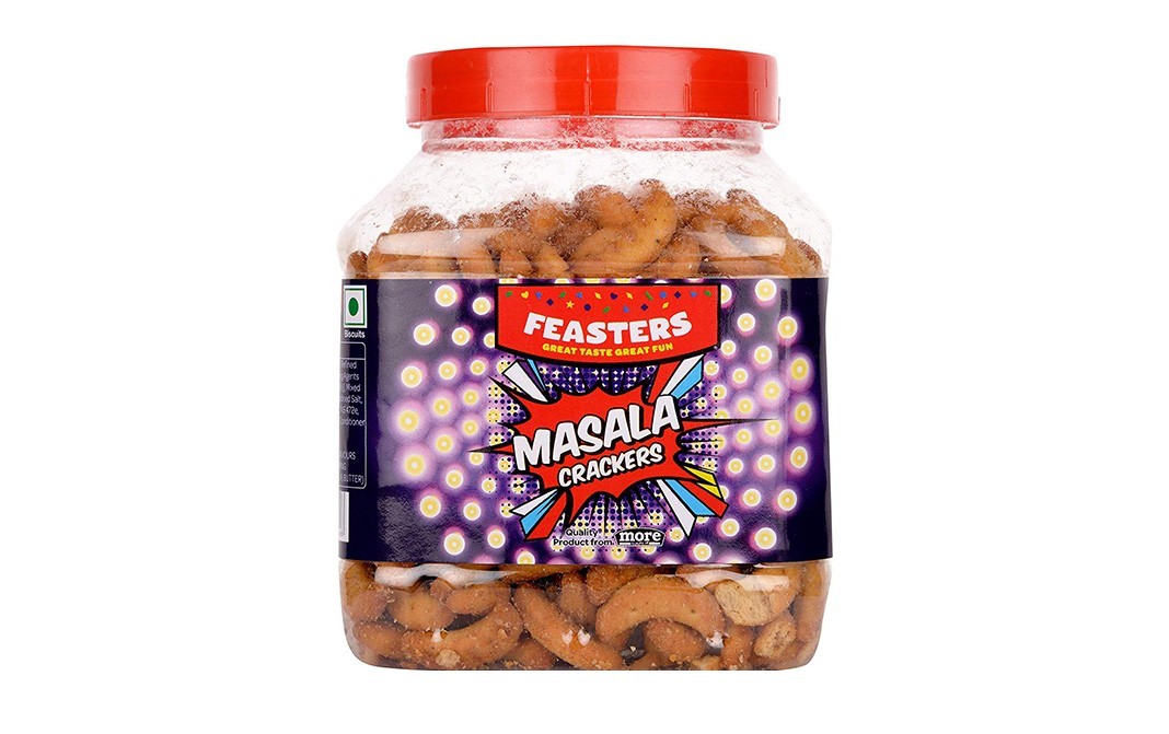 Feasters Masala Crackers    Plastic Jar  250 grams